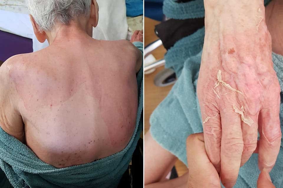 İZMİR'in G&uuml;zelbah&ccedil;e il&ccedil;esinde, yaşlı bakım evinde kalan Fatma Uraz (86),