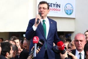 Millet İttifakı'nın Cumhurbaşkanı Yardımcısı Adayı ve İBB Başkanı Ekrem İmamoğlu,