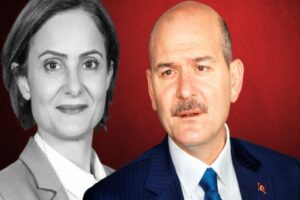 İçişleri Bakanı Süleyman Soylu, CHP İl Başkanı Canan Kaftancıoğlu ile