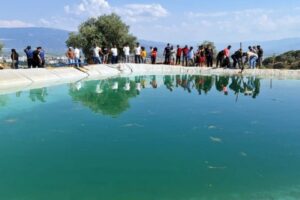 Aydın'ın Nazilli il&ccedil;esinde sulama havuzuna giren Yusuf G&uuml;zel (17) ve