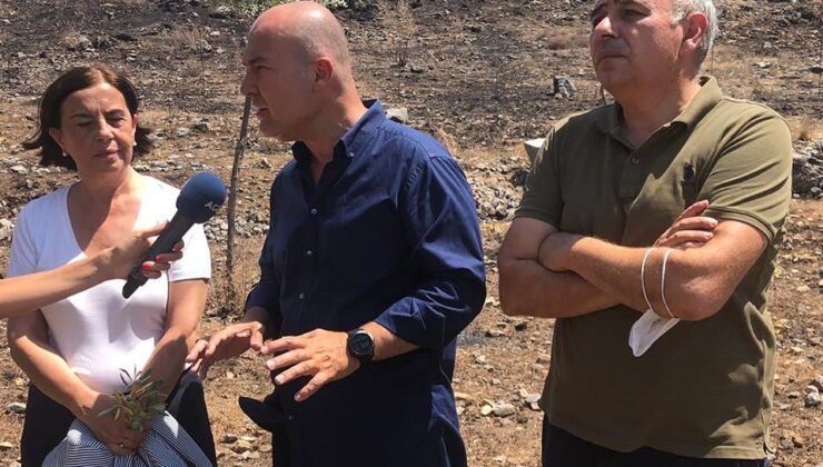 İklim Komisyonu'nun CHP'li üyeleri yangın bölgesinde