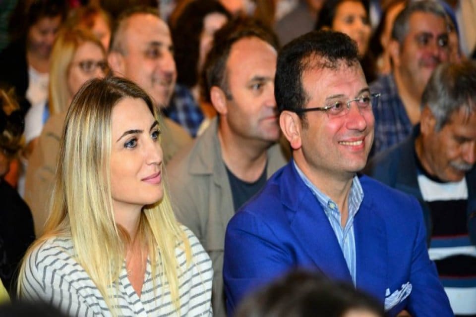 İstanbul B&uuml;y&uuml;kşehir Belediye Başkanı Ekrem İmamoğlu ve eşi Dilek İmamoğlu,