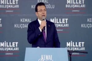 Millet İttifakı'nın Cumhurbaşkanı Yardımcısı Adayı, İstanbul B&uuml;y&uuml;kşehir Belediye Başkanı&nbsp;Ekrem İmamoğlu&nbsp;&Ccedil;anakkale
