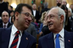 İstanbul B&uuml;y&uuml;kşehir Belediye (İBB) Başkanı Ekrem İmamoğlu'nun CHP lideri Kemal