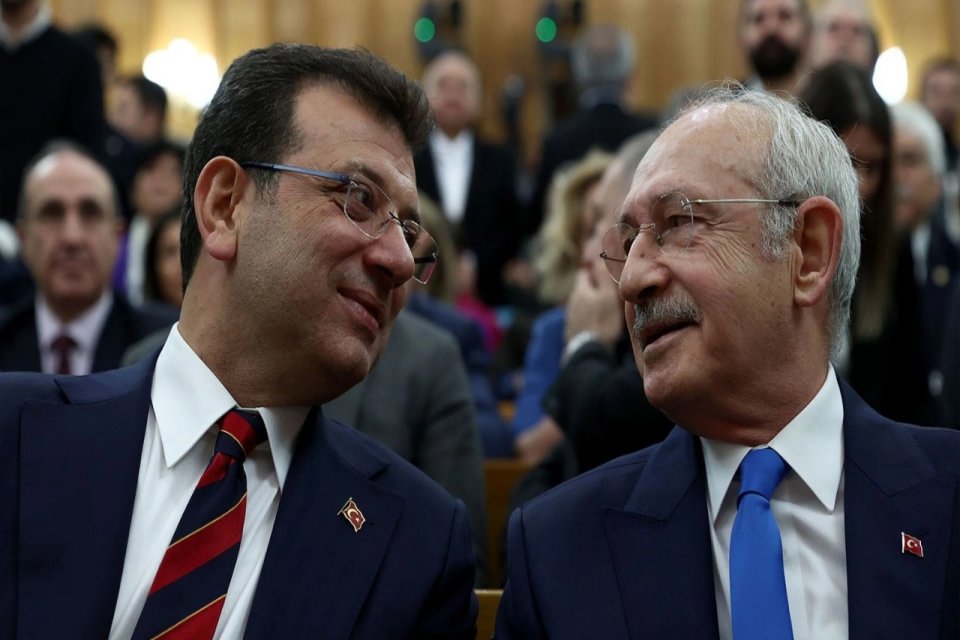 İstanbul B&uuml;y&uuml;kşehir Belediye (İBB) Başkanı Ekrem İmamoğlu'nun CHP lideri Kemal