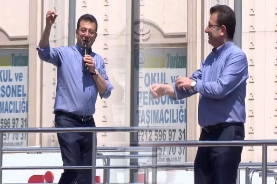 İmamoğlu'nun &ouml;nerisi şu şekildeydi: "Yarının kombini belli oldu. B&uuml;t&uuml;n hanımefendiler