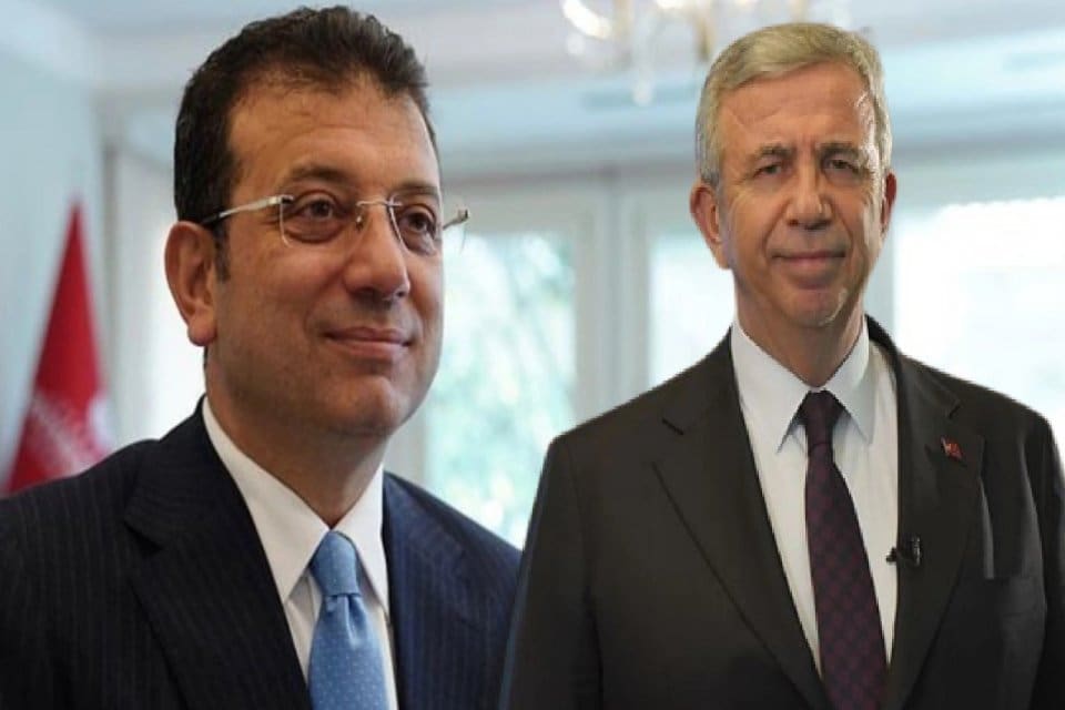 İstanbul B&uuml;y&uuml;kşehir Belediye (İBB) Başkanı Ekrem İmamoğlu ve Ankara B&uuml;y&uuml;kşehir