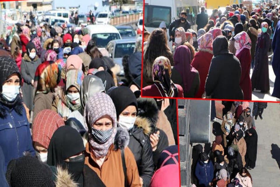 T&uuml;rkiye'de kontroll&uuml; normalleşmeyle birlikte koronavir&uuml;s vakaları artarken, Erzurum'daki z&uuml;ccaciye mağazasında