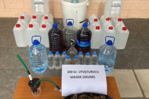 İzmir'in Menderes ilçesinde, jandarmanın 2 farklı adrese yaptığı kaçak içki