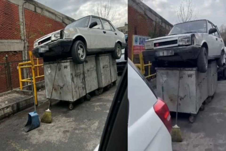 İstanbul Başakşehir'de şaşkına &ccedil;eviren bir g&ouml;r&uuml;nt&uuml; kayda ge&ccedil;ti. İl&ccedil;ede oto
