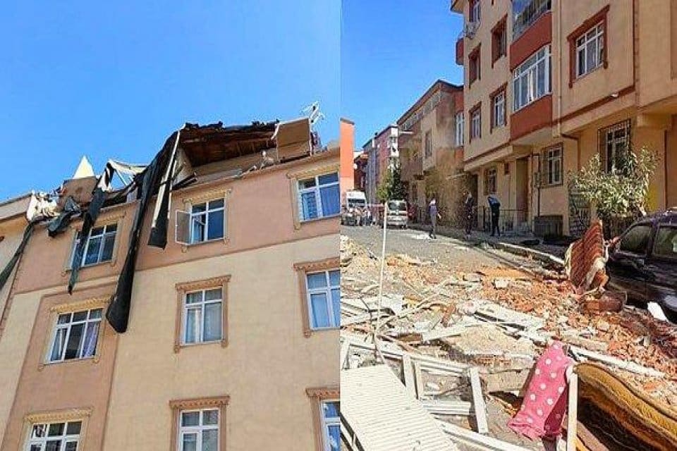 Sultangazi'de 5 katlı bir binanın en &uuml;st katında hen&uuml;z bilinmeyen