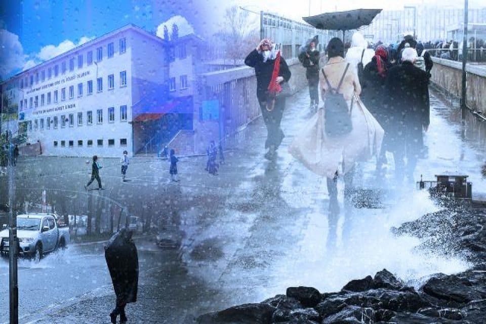 İstanbul ve Kocaeli'de, kuvvetli r&uuml;zgar ve fırtına nedeniyle b&uuml;t&uuml;n eğitim