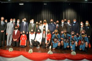 İzmir&rsquo;in Aliağa il&ccedil;esinde 12 Mart İstiklal Marşı&rsquo;nın kabul&uuml;n&uuml;n 100&rsquo;&uuml;nc&uuml; yıl