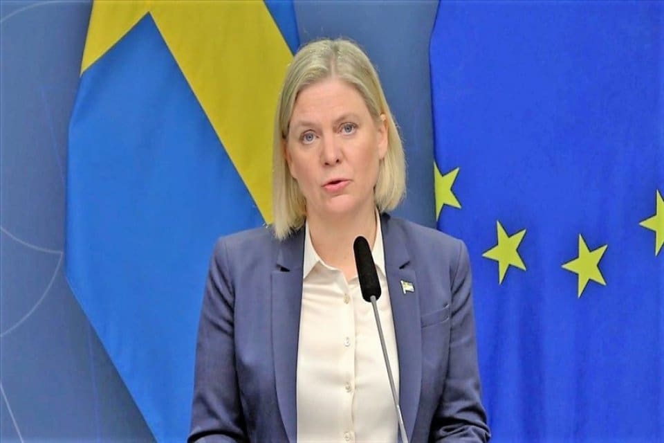 İsve&ccedil; Başbakanı Magdalena Andersson, İsve&ccedil; ve Finlandiya&rsquo;nın NATO&rsquo;ya &uuml;yelik başvurularına