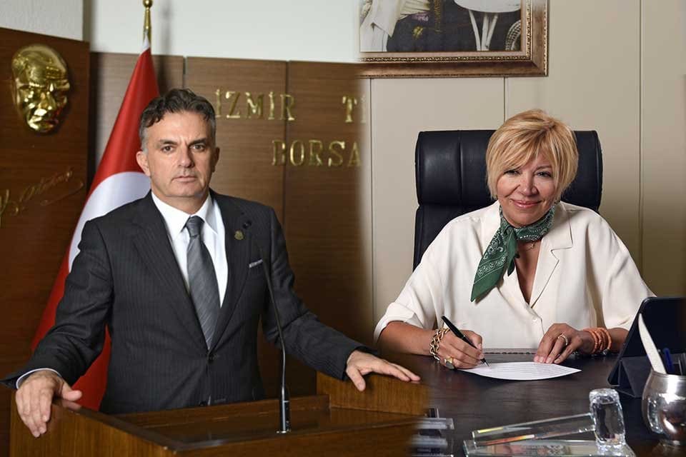 İzmir Ticaret Borsası Y&ouml;netim Kurulu Başkanı Işınsu Kestelli ve Meclis