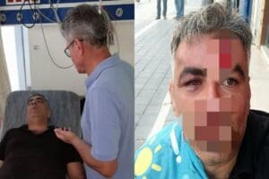 İstanbul Esenyurt'ta İYİ Parti'nin a&ccedil;tığı &uuml;ye kayıt masasına saldıran saldırganların
