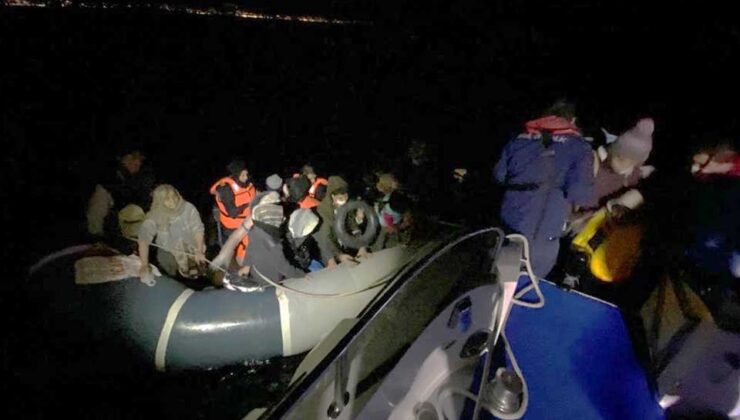 İzmir açıklarında 92 göçmen kurtarıldı