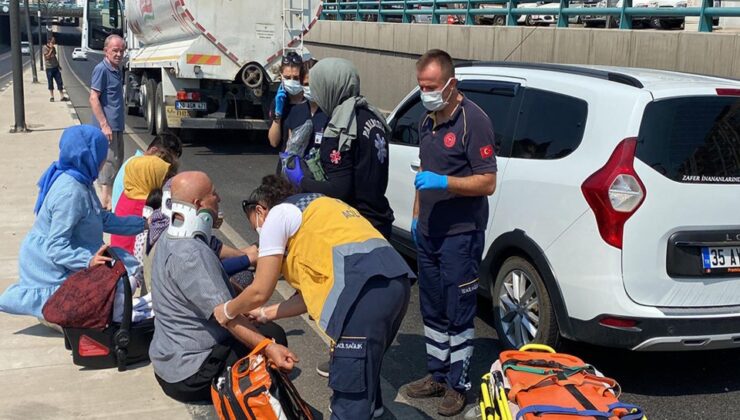 İzmir- Ankara kara yolunda 2 kaza birden…  11 kişi yaralandı