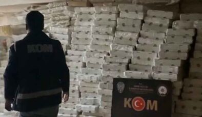 İzmir’de milyonlarca adet kaçak sigara ele geçirildi