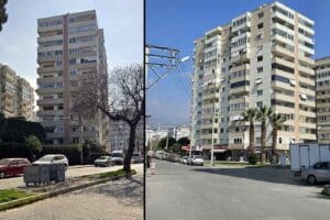 İzmir'in Bayraklı il&ccedil;esinde, depreme dayanıksız olduğu belirlenen Başarı Sitesi A/1