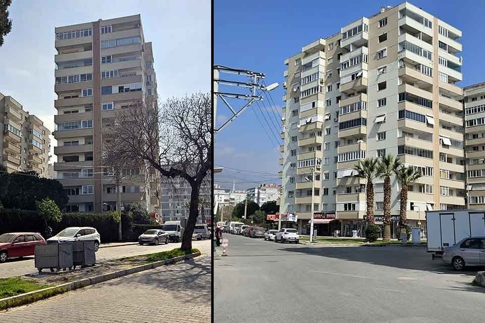 İzmir'in Bayraklı il&ccedil;esinde, depreme dayanıksız olduğu belirlenen Başarı Sitesi A/1