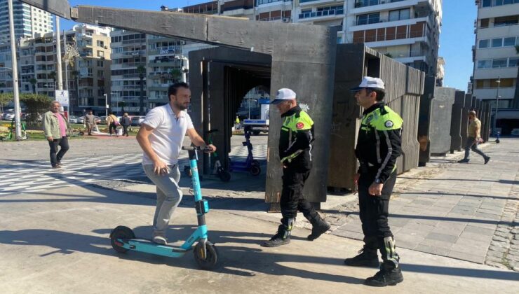 İzmir’de Scooter’lere alkol denetimi! 610 kişi cezayı yedi