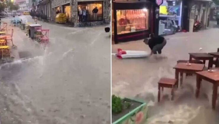 İzmir'de yağmur ve rüzgar hayatı olumsuz etkiledi
