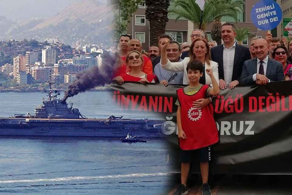 İ&ccedil;inde barındırdığı&nbsp;900 ton asbest ve zehirli kimyasallarla birliket Brezilya mahkemelerinin