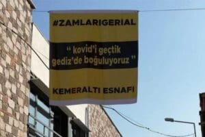 İzmir'in 500 yıllık tarihi Kemeraltı &Ccedil;arşısı'nda esnaf, zamlara isyan etti