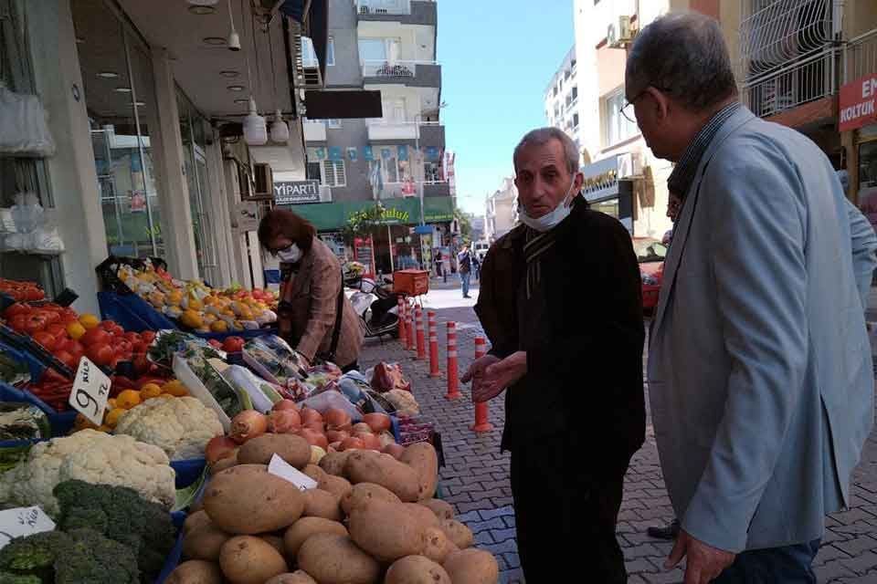 İzmir Pazarcılar Odası Başkanı Hamdin Erişen, meyve ve sebzelerdeki artan