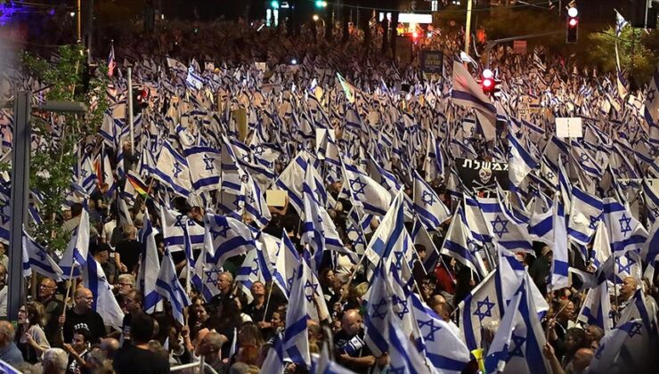 İsrail’de tepki çeken yargı reformuna karşı protestolar 21’inci haftasında sürüyor