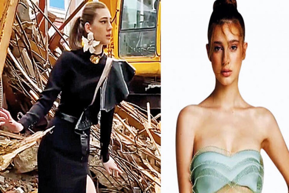 Manken Itır Esen depreme farkındalık yaratmak için hayata geçirilen bir