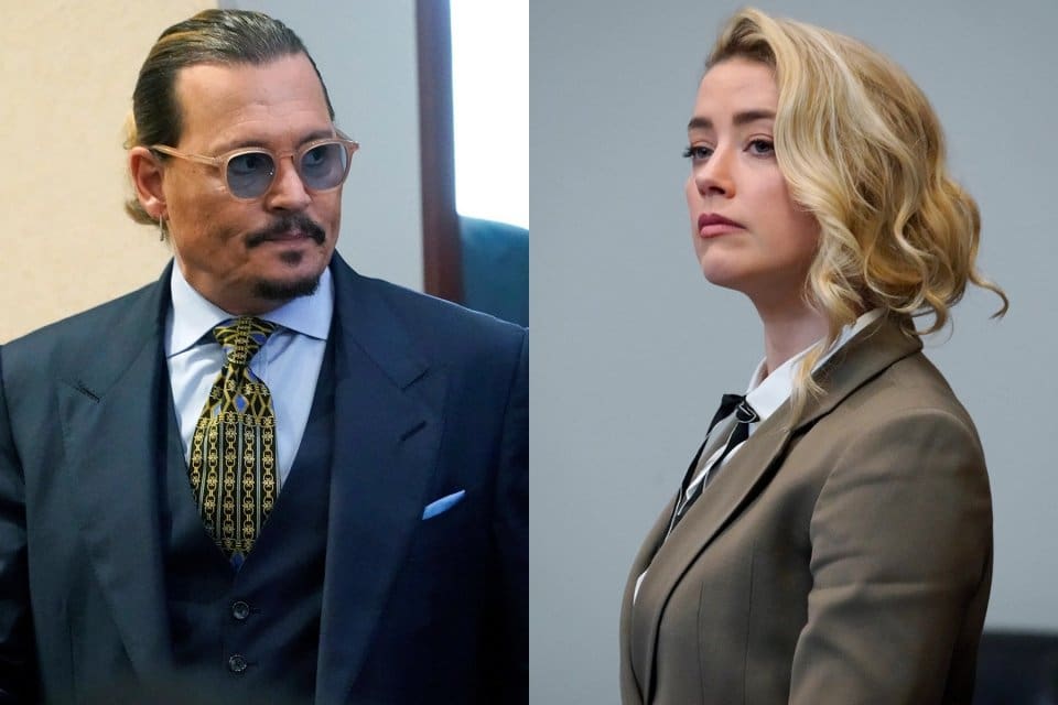 &Uuml;nl&uuml; oyuncu Amber Heard ve Johnny Depp olaylı bir şekilde