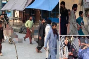 Afganistan'ın başkenti Kabil'de Hamid Karzai Uluslararası Havalimanı'nın bulunduğu b&ouml;lgedeki ter&ouml;r