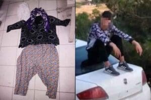 İZMİR'in &Ouml;demiş il&ccedil;esinde, kadın kıyafeti ile bir eve giren B.İ.