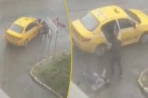 Ataşehir'de FAS uyruklu kadın müşterisini döven taksicinin belgesi iptal edildi. İstanbul Ataşehir'de,