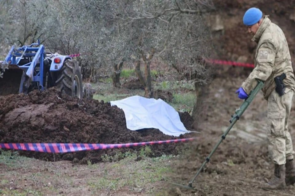 Bursa'nın Orhangazi il&ccedil;esinde,&nbsp;Suriye uyruklu E.Y.'nin (24) cesedinin zeytinliğe getirilen hayvan