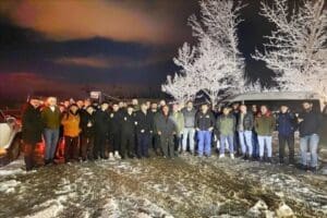 K&uuml;tahya'nın Gediz il&ccedil;esinde, yoğun kar yağışı nedeniyle dağda mahsur kalan