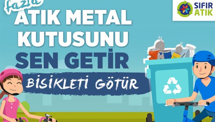 Karşıyaka'dan yeni çevre kampanyası: 'Atık metal kutusunu getir, bisikletini götür'