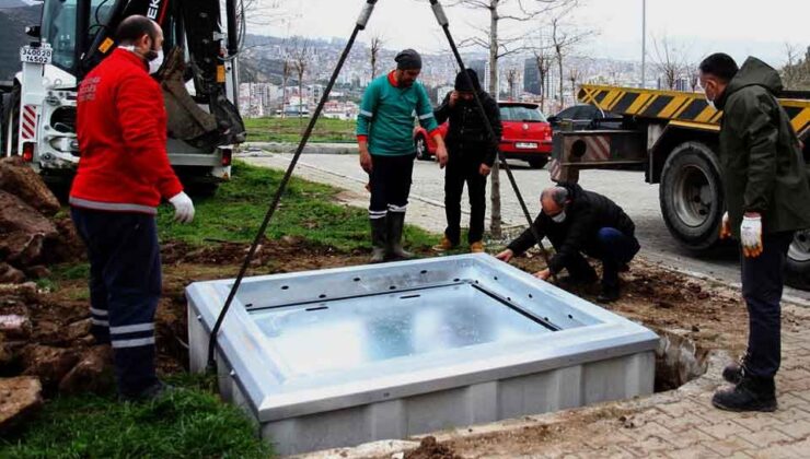 Karşıyaka, yeraltı konteyner uygulaması ile şehri temizliyor