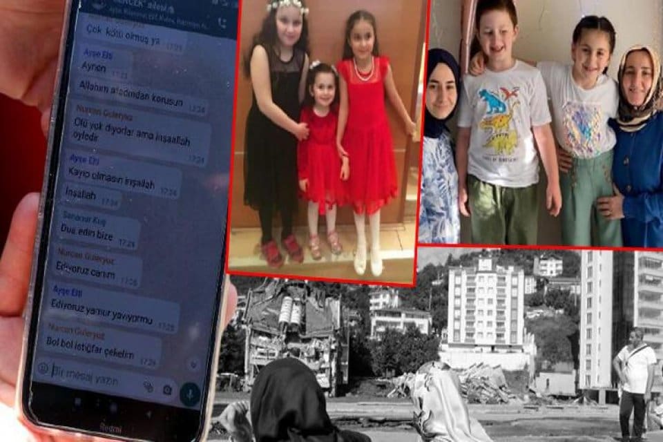 Sel felaketini yaşayan Kastamonu'nun Bozkurt il&ccedil;esinde &ccedil;&ouml;ken &Ouml;l&ccedil;er Apartmanı'nda oturan