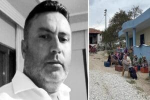 Manisa'nın Saruhanlı il&ccedil;esinde kendisini terk eden eşi &Ouml;m&uuml;r G&uuml;&ccedil;l&uuml;er'i ikna