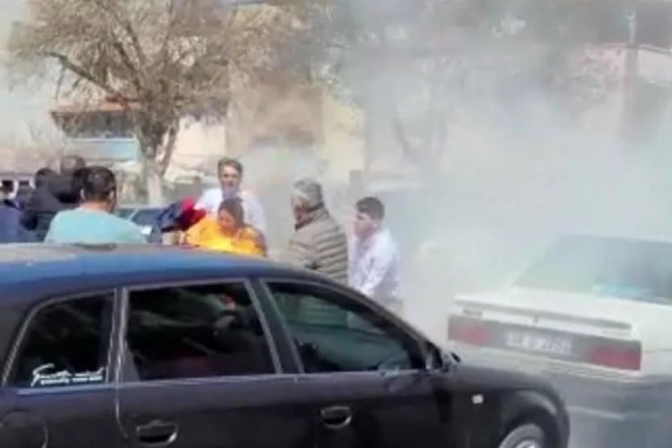Kayseri'nin Yahyalı il&ccedil;esinde meydana gelen olayda, eşi ve &ccedil;ocuğuyla birlikte