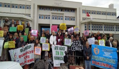 Kazdağı’ndaki altın madeni protestosu: Cengiz Holding’e Kazdağı’nda geçit yok!