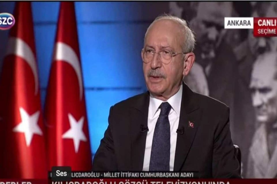 S&ouml;zc&uuml; TV'ye katılarak kendisine y&ouml;neltilen soruları yanıtlayan Millet İttifakı 13.