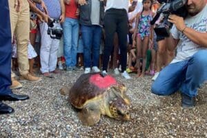 Antalya'da 2 yıl &ouml;nce bağırsaklarındaki poşet nedeniyle &ouml;lmek &uuml;zereyken sahile