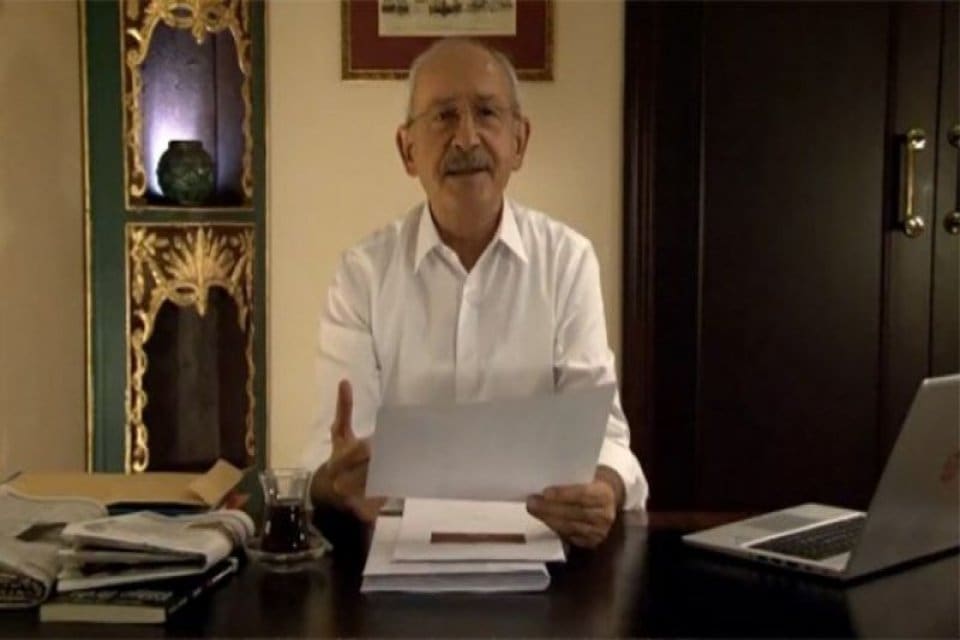 CHP lideri Kemal Kılı&ccedil;daroğlu, sosyal medya hesabından yayımladığı videoda, "Halkımızdan