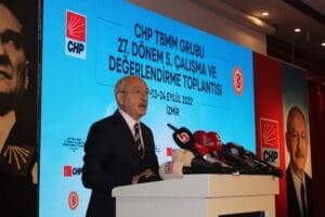 Cumhuriyet Halk Partisi (CHP) Lideri Kemal Kılı&ccedil;daroğlu'nun partisinin genel başkan