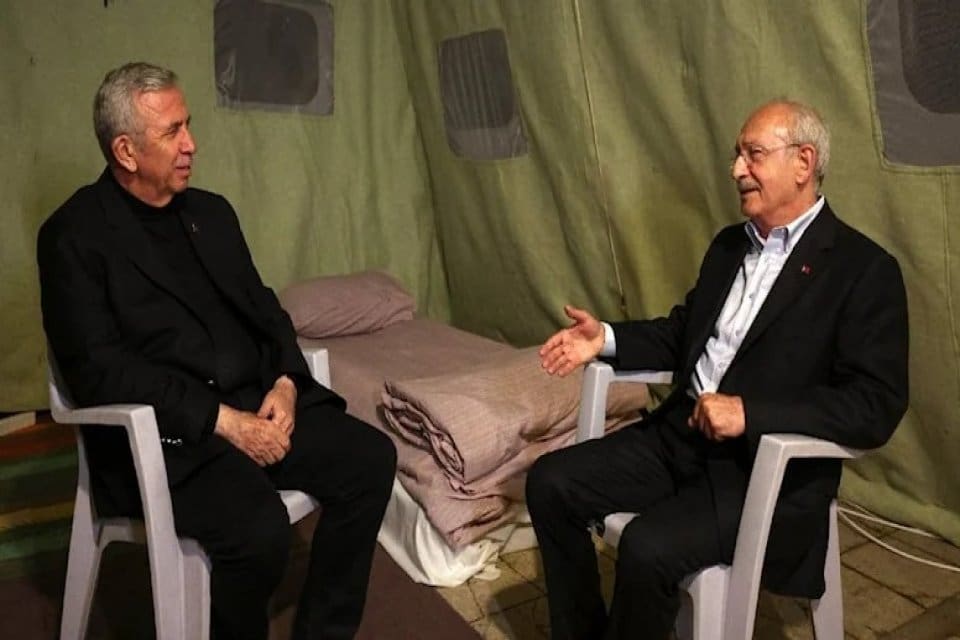 CHP Genel Başkanı Millet İttifakı Cumhurbaşkanı Kemal Kılı&ccedil;daroğlu, deprem b&ouml;lgesine