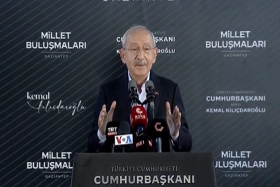 Millet İttifakı'nın Cumhurbaşkanı Adayı ve CHP Genel Başkanı Kemal Kılı&ccedil;daroğlu,